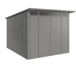Hörmann Metallgerätehaus Juno JPD11 L-Sk Motiv Design mit Doppeltür, ca. B277/H232/T358 cm