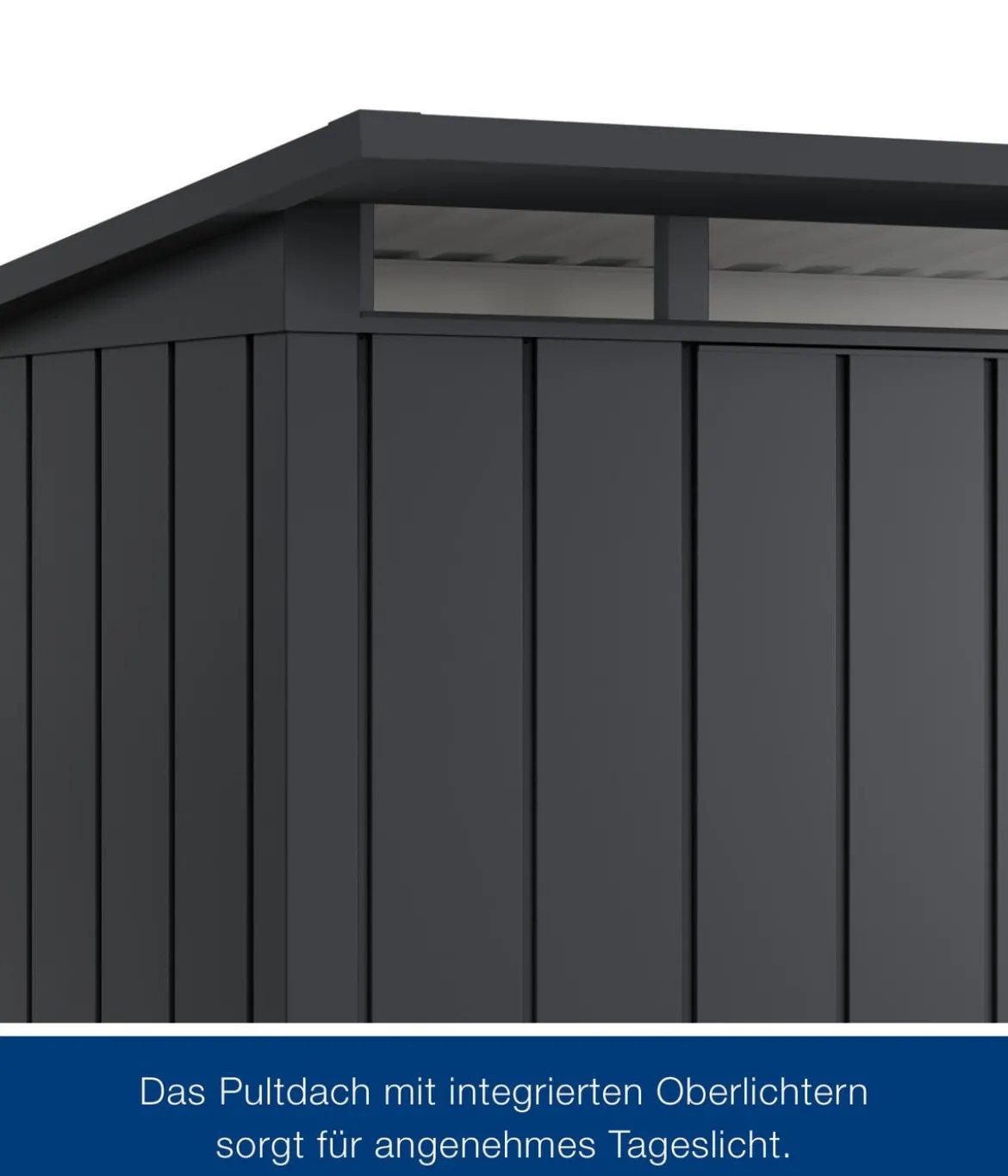 Hörmann Metallgerätehaus Juno JPD4 M-Sk Motiv Modern, ca. B229/H224/T214 cm