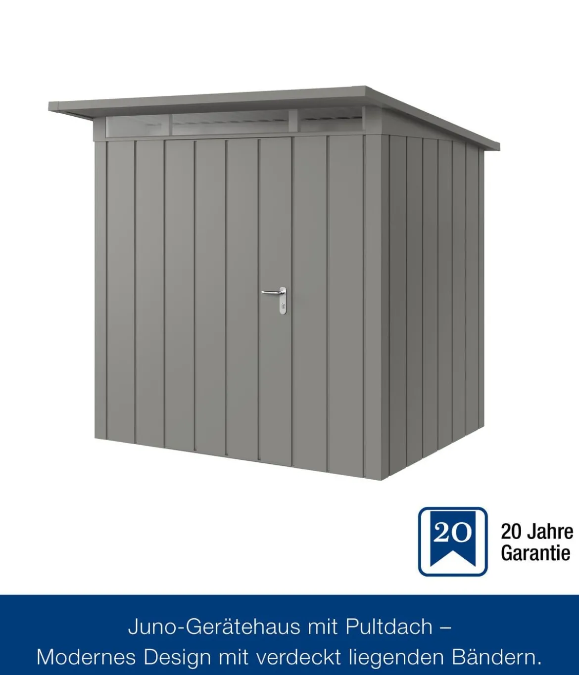 Hörmann Metallgerätehaus Juno JPD4 M-Sk Motiv Modern, ca. B229/H224/T214 cm