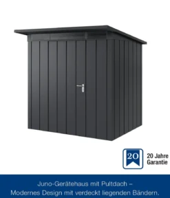 Hörmann Metallgerätehaus Juno JPD4 M-Sk Motiv Modern, ca. B229/H224/T214 cm