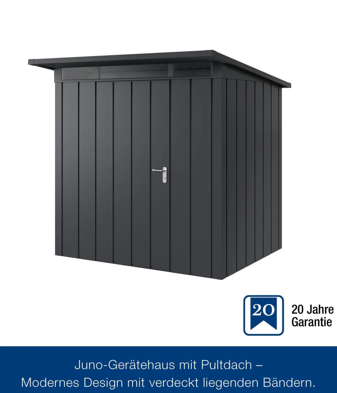 Hörmann Metallgerätehaus Juno JPD4 M-Sk Motiv Modern, ca. B229/H224/T214 cm