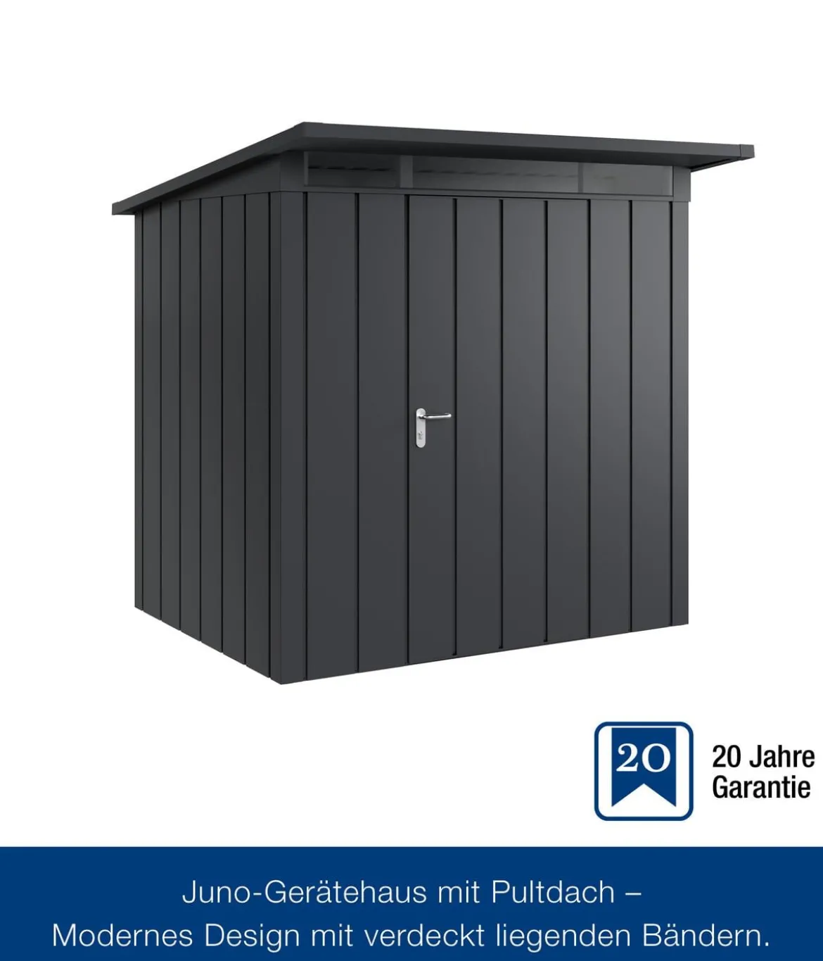 Hörmann Metallgerätehaus Juno JPD4 M-Sk Motiv Modern, ca. B229/H224/T214 cm