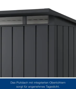 Hörmann Metallgerätehaus Juno JPD4 M-Sk Motiv Modern, ca. B229/H224/T214 cm