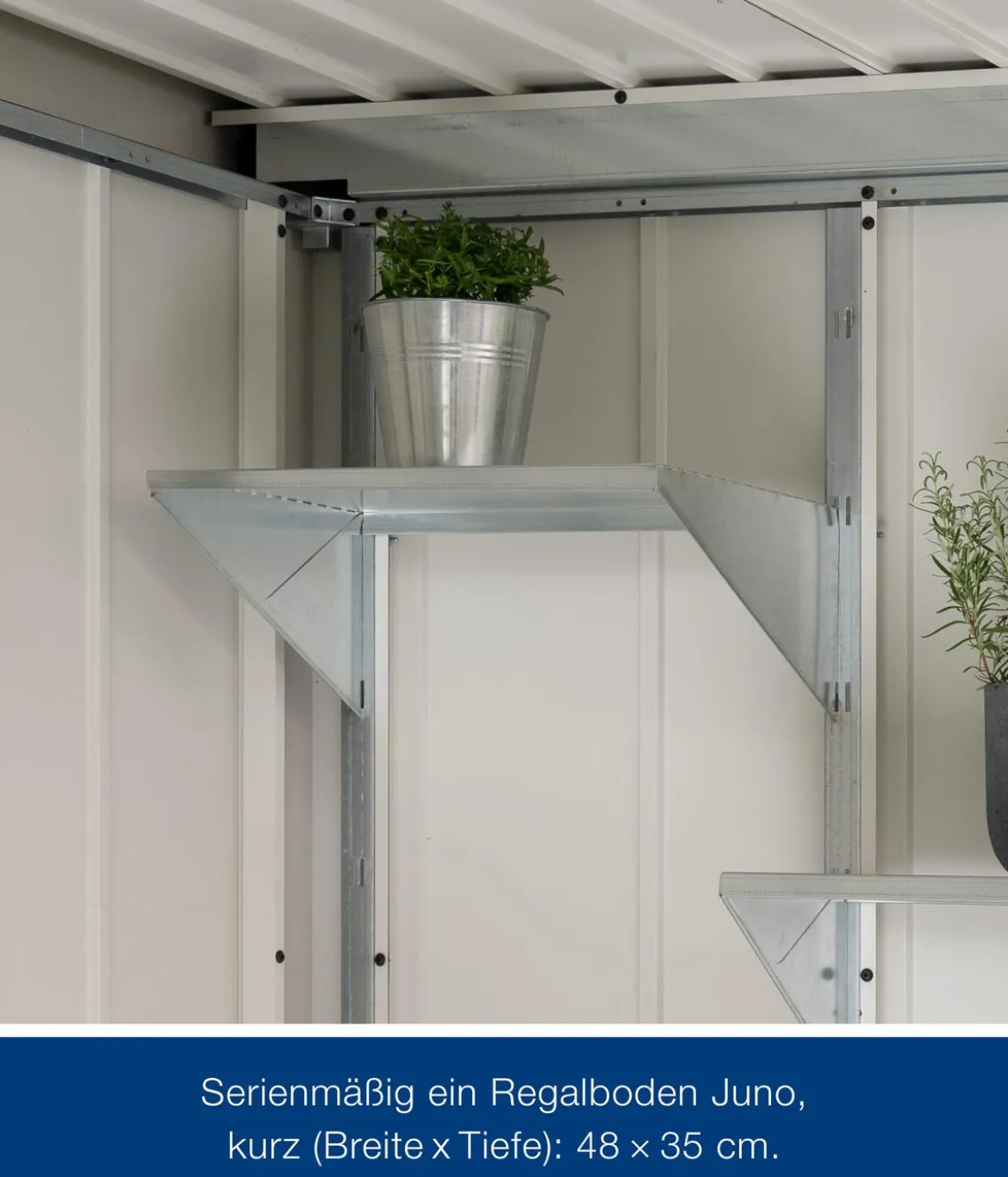 Hörmann Metallgerätehaus Juno JPD4 M-Sk Motiv Modern, ca. B229/H224/T214 cm