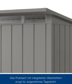 Hörmann Metallgerätehaus Juno JPD4 M-Sk Motiv Modern, ca. B229/H224/T214 cm