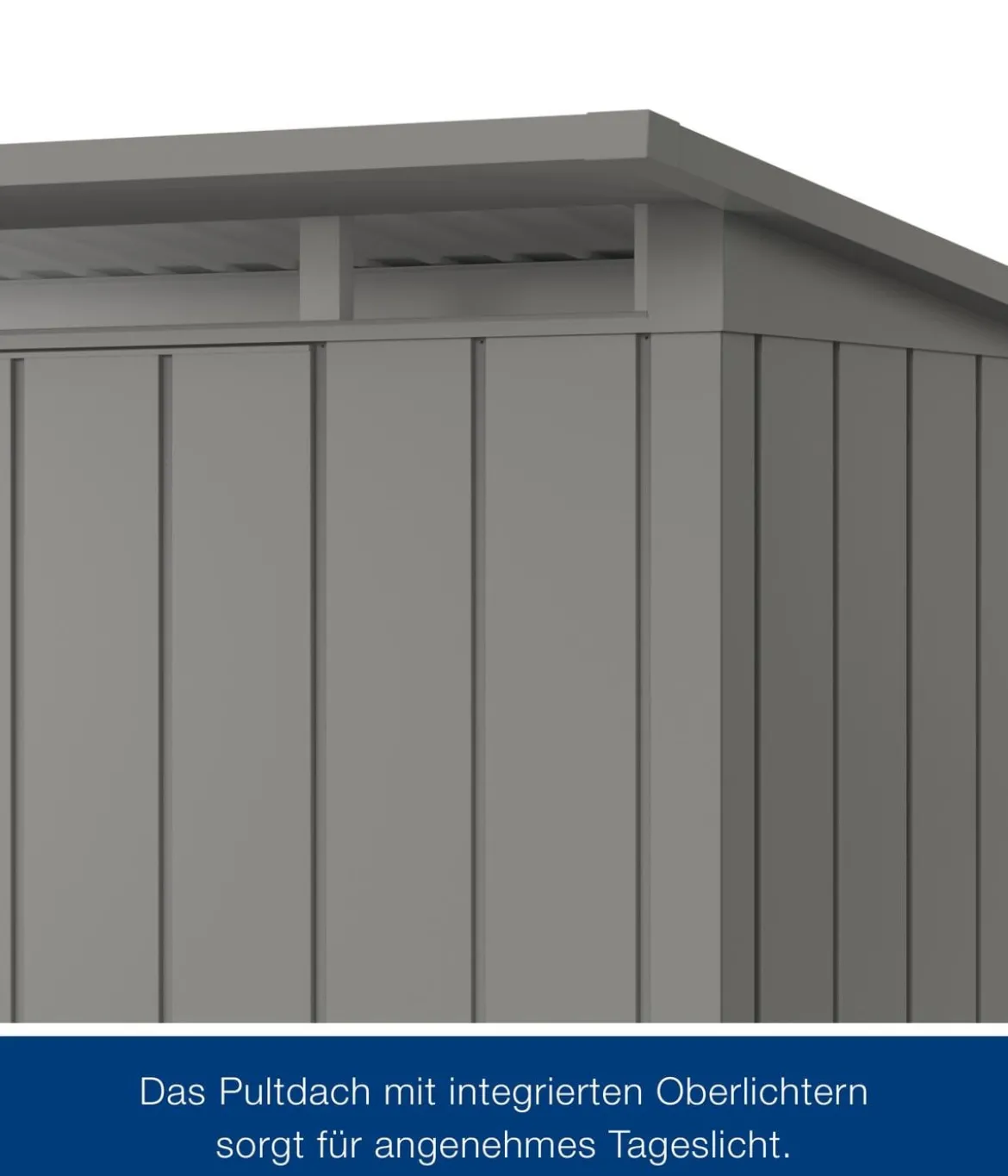 Hörmann Metallgerätehaus Juno JPD4 M-Sk Motiv Modern, ca. B229/H224/T214 cm