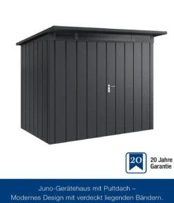 Hörmann Metallgerätehaus Juno JPD8 M-Sk Motiv Modern mit Doppeltür, ca. B277/H224/T214 cm