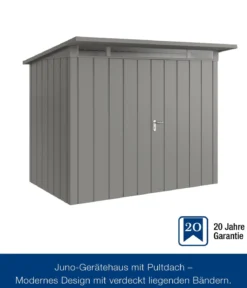 Hörmann Metallgerätehaus Juno JPD8 M-Sk Motiv Modern mit Doppeltür, ca. B277/H224/T214 cm