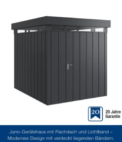Hörmann Metallgerätehaus Juno mit Lichtband JFD6 M-Sk, ca. B229/H239/T277 cm
