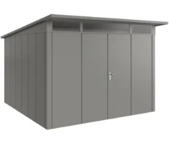 Hörmann Metallgerätehaus Juno JPD14 L-Sk Motiv Design mit Doppeltür, ca. B325/H232/T358 cm