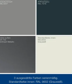Hörmann Metallgerätehaus Juno JPD7 L-Sk Motiv Design, ca. B229/H232/T358 cm