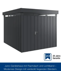 Hörmann Metallgerätehaus Juno mit Lichtband JFD11 M-Sk, ca. B277/H239/T325 cm