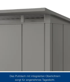Hörmann Metallgerätehaus Juno JPD6 L-Sk Motiv Design, ca. B229/H232/T310 cm