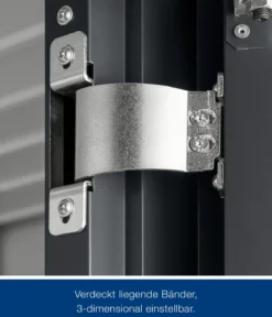 Hörmann Metallgerätehaus Juno JPD6 L-Sk Motiv Design, ca. B229/H232/T310 cm