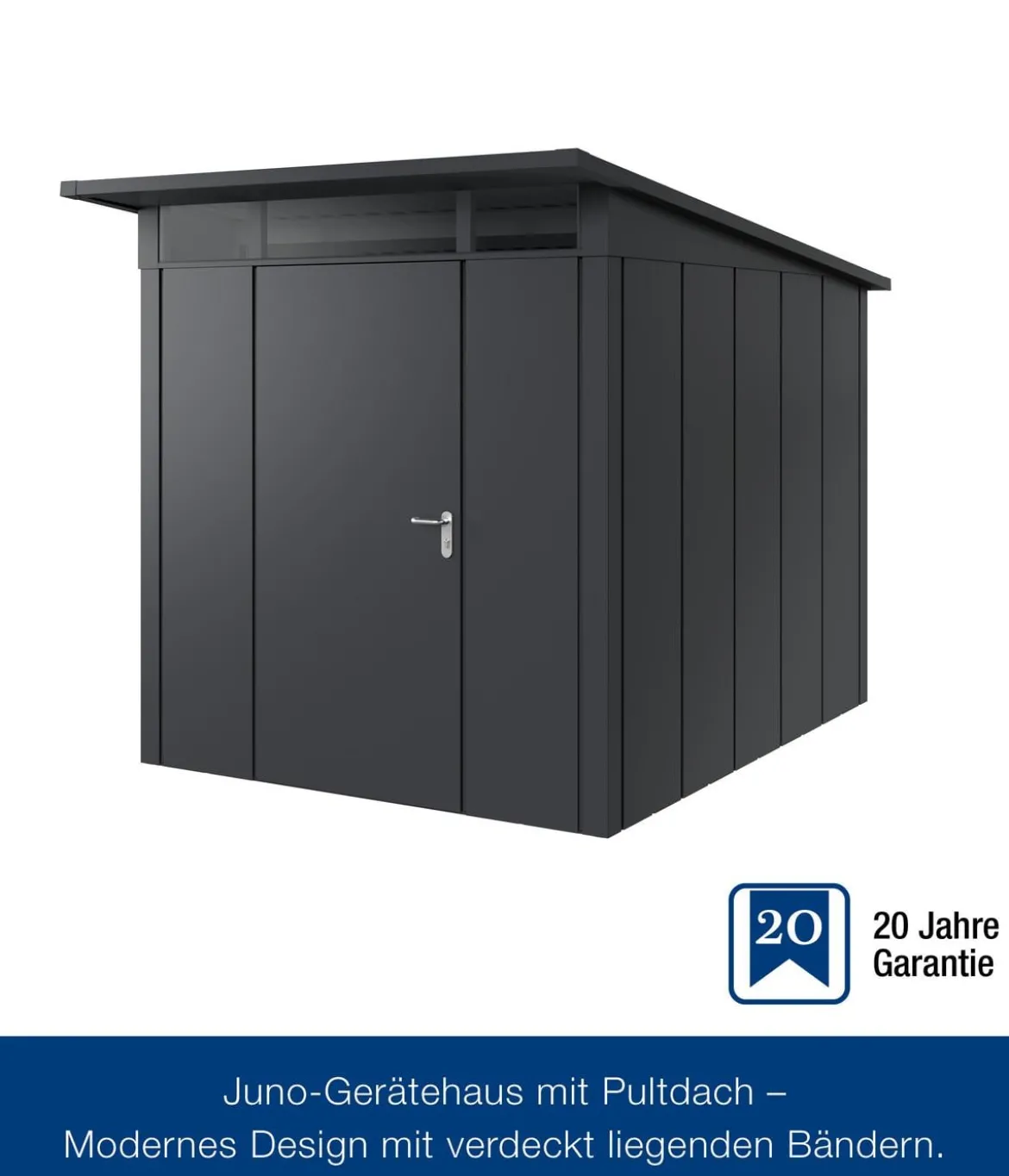 Hörmann Metallgerätehaus Juno JPD6 L-Sk Motiv Design, ca. B229/H232/T310 cm