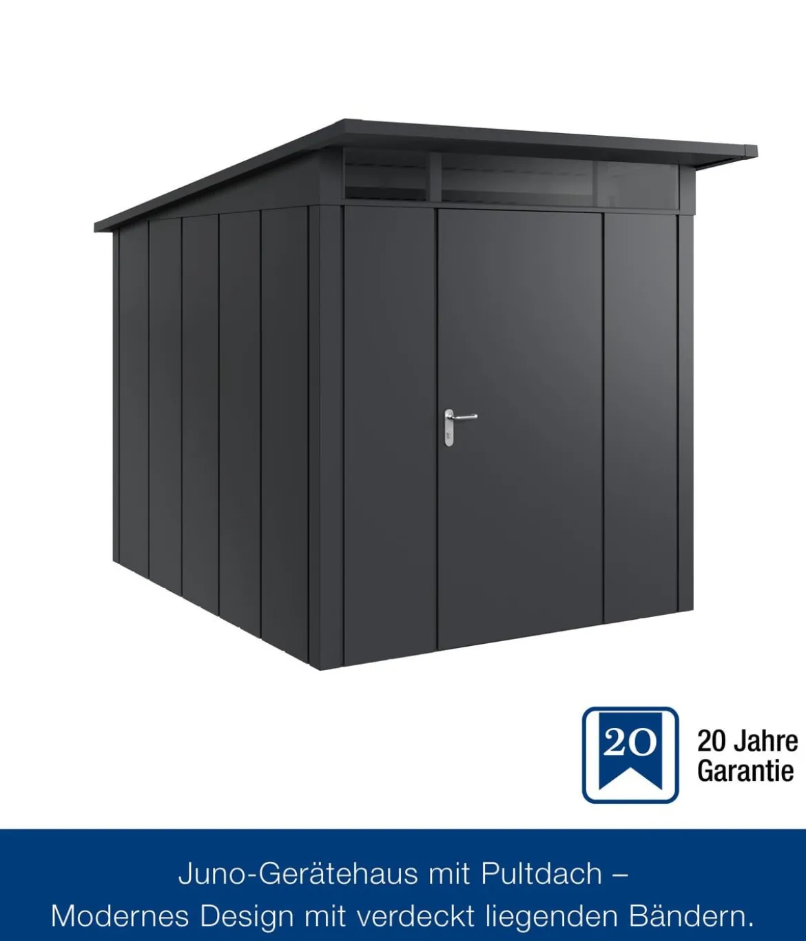 Hörmann Metallgerätehaus Juno JPD6 L-Sk Motiv Design, ca. B229/H232/T310 cm