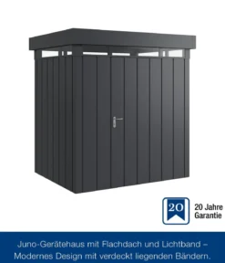 Hörmann Metallgerätehaus Juno mit Lichtband JFD4 M-Sk, ca. B229/H239/T181 cm
