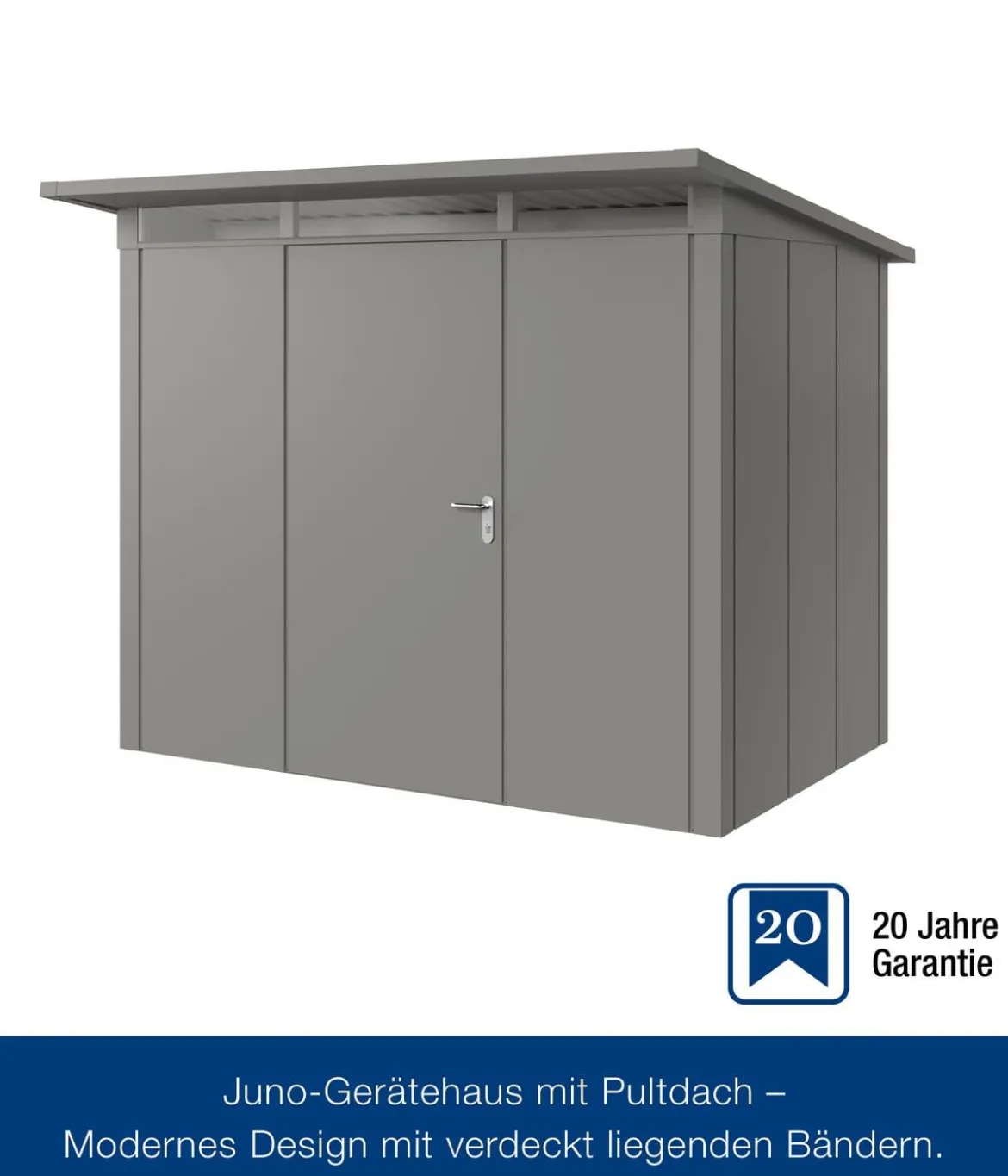 Hörmann Metallgerätehaus Juno JPD8 L-Sk Motiv Design, ca. B277/H224/T214 cm