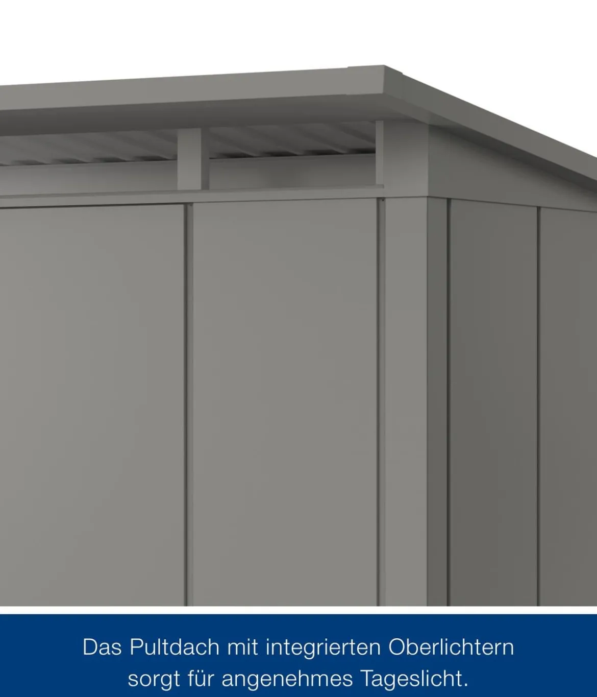 Hörmann Metallgerätehaus Juno JPD8 L-Sk Motiv Design, ca. B277/H224/T214 cm
