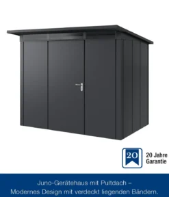 Hörmann Metallgerätehaus Juno JPD8 L-Sk Motiv Design, ca. B277/H224/T214 cm