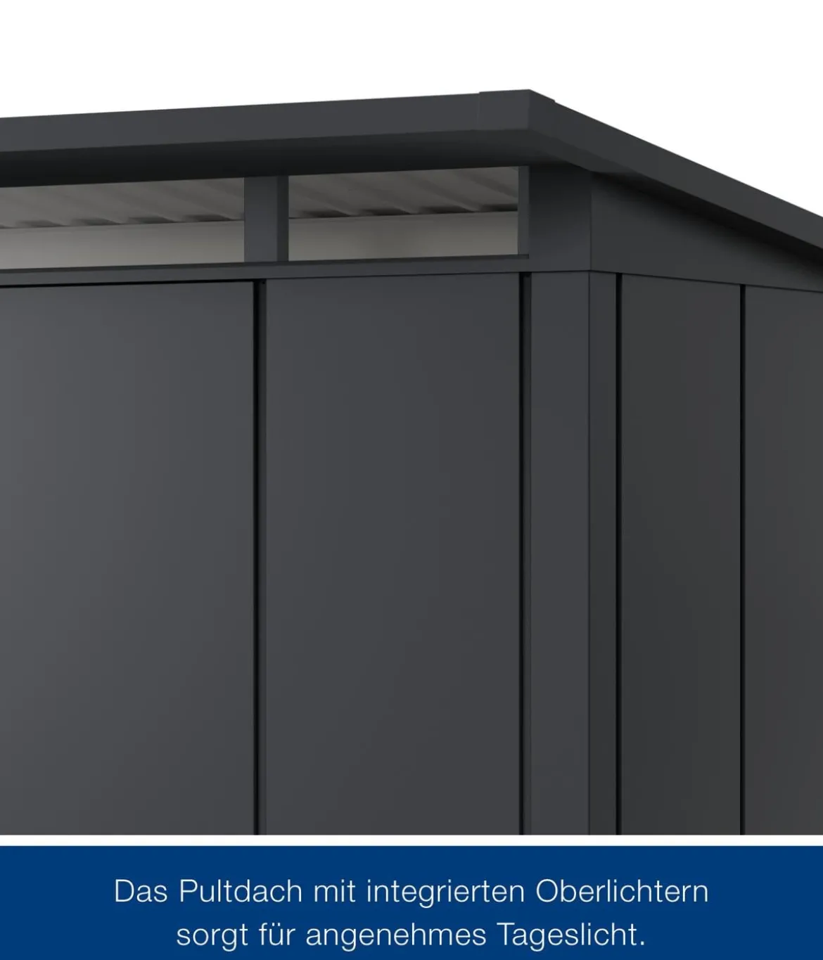 Hörmann Metallgerätehaus Juno JPD8 L-Sk Motiv Design, ca. B277/H224/T214 cm