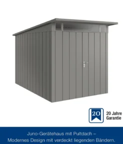 Hörmann Metallgerätehaus Juno JPD7 M-Sk Motiv Modern mit Doppeltür, ca. B229/H232/T358 cm