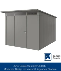 Hörmann Metallgerätehaus Juno JPD11 L-Sk Motiv Design, ca. B277/H232/T358 cm