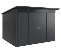 Hörmann Metallgerätehaus Juno JPD13 L-Sk Motiv Design mit Doppeltür, ca. B325/H232/T310 cm