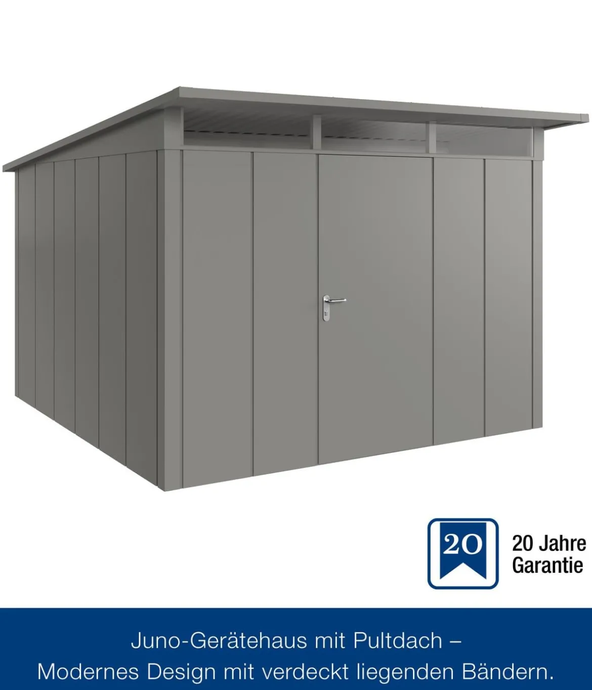 Hörmann Metallgerätehaus Juno JPD14 L-Sk Motiv Design, ca. B325/H232/T358 cm