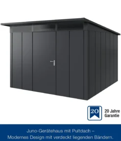 Hörmann Metallgerätehaus Juno JPD14 L-Sk Motiv Design, ca. B325/H232/T358 cm