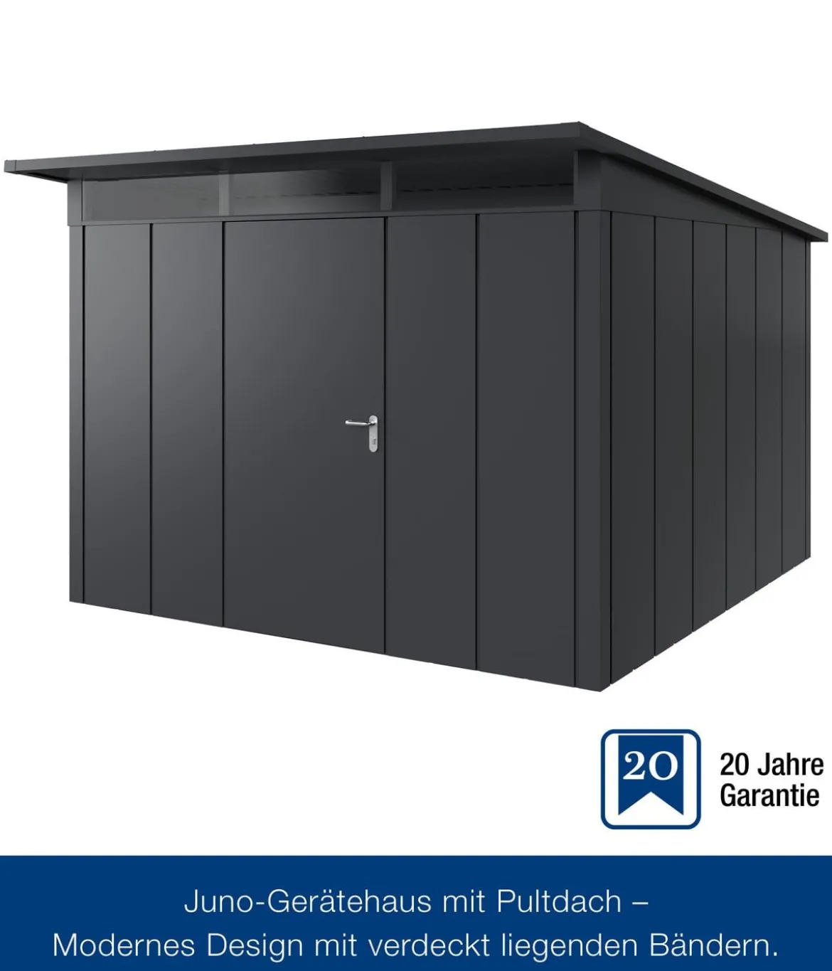 Hörmann Metallgerätehaus Juno JPD14 L-Sk Motiv Design, ca. B325/H232/T358 cm
