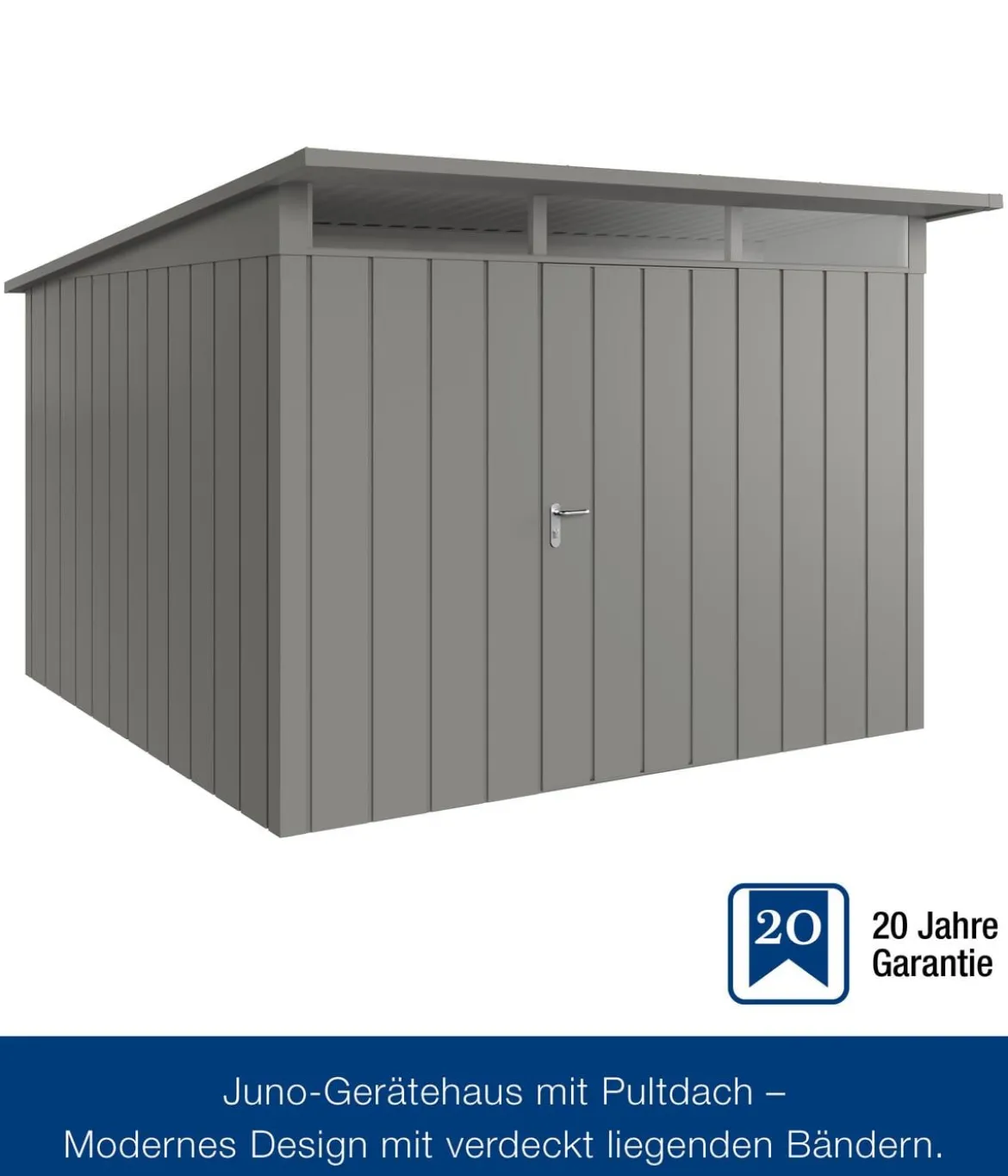 Hörmann Metallgerätehaus Juno JPD14 M-Sk Motiv Modern, ca. B325/H232/T358 cm