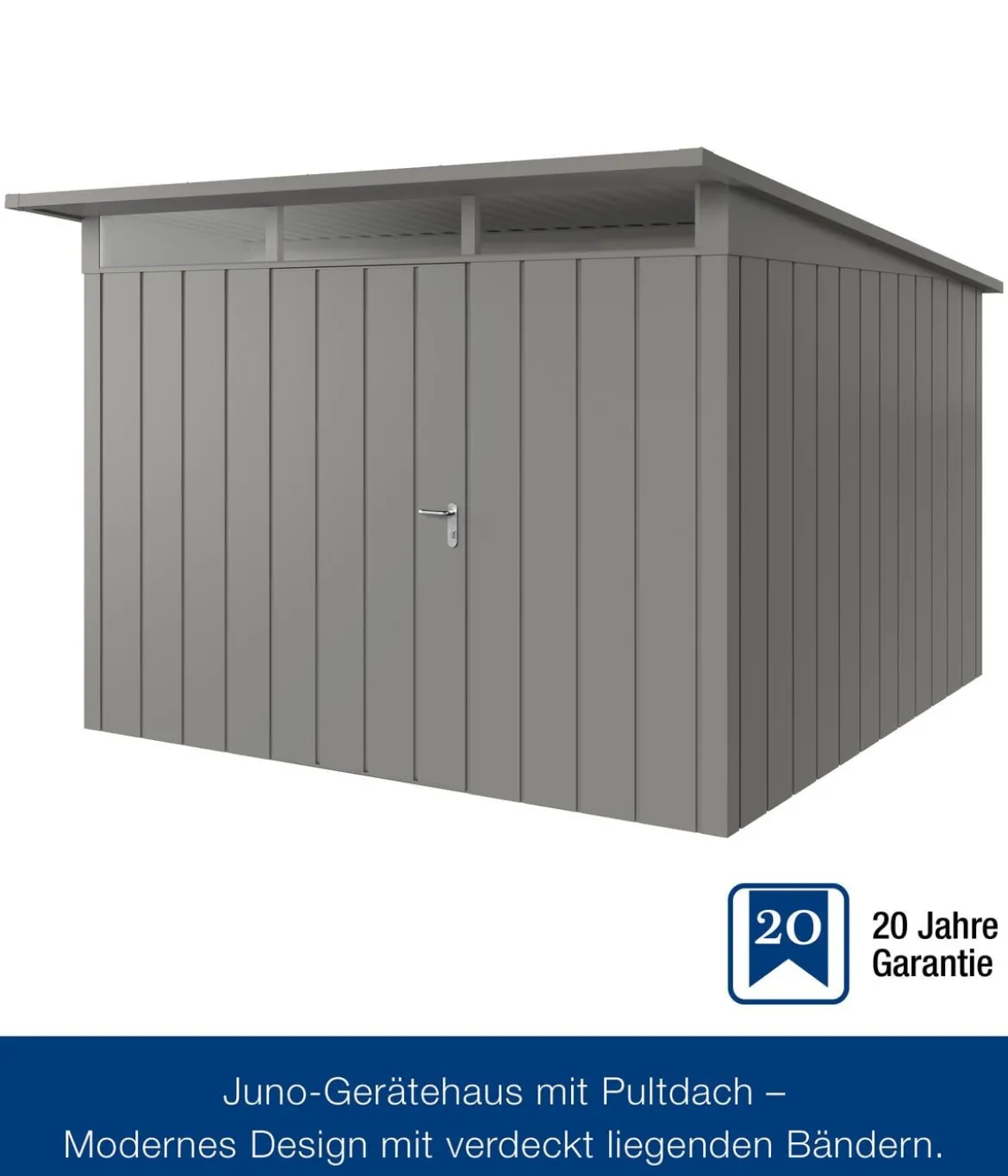 Hörmann Metallgerätehaus Juno JPD14 M-Sk Motiv Modern, ca. B325/H232/T358 cm
