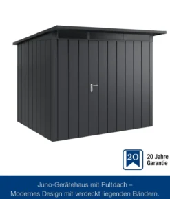 Hörmann Metallgerätehaus Juno JPD9 M-Sk Motiv Modern, ca. B277/H224/T262 cm