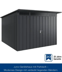 Hörmann Metallgerätehaus Juno JPD14 M-Sk Motiv Modern mit Doppeltür, ca. B325/H232/T358 cm