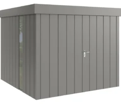 Hörmann Metallgerätehaus Juno JFD10 M-Sk Motiv Modern bodentiefes Fenster mit Doppeltür, ca. B277/H222/T277 cm