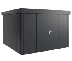 Hörmann Metallgerätehaus Juno JFD14 L-Sk Motiv Design mit Doppeltür, ca. B325/H222/T325 cm