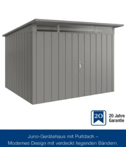 Hörmann Metallgerätehaus Juno JPD13 M-Sk Motiv Modern mit Doppeltür, ca. B325/H232/T310 cm