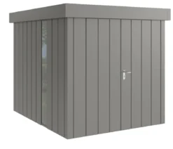 Hörmann Metallgerätehaus Juno JFD6 M-Sk Motiv Modern bodentiefes Fenster mit Doppeltür, ca. B229/H222/T277 cm