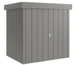 Hörmann Metallgerätehaus Juno JFD4 M-Sk Motiv Modern mit Doppeltür, ca. B229/H222/T181 cm