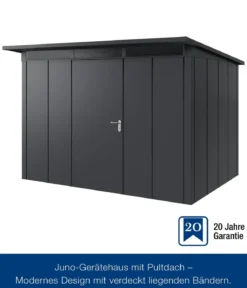 Hörmann Metallgerätehaus Juno JPD12 L-Sk Motiv Design, ca. B325/H224/T262 cm