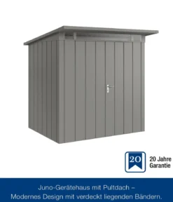 Hörmann Metallgerätehaus Juno JPD4 M-Sk Motiv Modern mit Doppeltür, ca. B229/H224/T214 cm