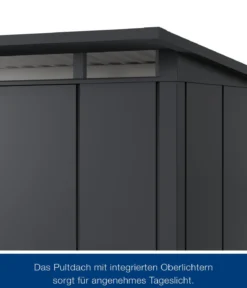 Hörmann Metallgerätehaus Juno JPD10 L-Sk Motiv Design, ca. B277/H232/T310 cm