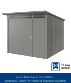 Hörmann Metallgerätehaus Juno JPD10 L-Sk Motiv Design, ca. B277/H232/T310 cm