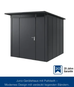 Hörmann Metallgerätehaus Juno JPD5 L-Sk Motiv Design, ca. B229/H224/T262 cm