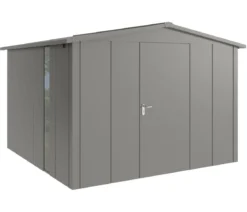 Hörmann Metallgerätehaus Juno JSD14 L-Sk Motiv Design bodentiefes Fenster, ca. B333/H231/T325 cm