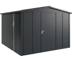 Hörmann Metallgerätehaus Juno JSD14 L-Sk Motiv Design bodentiefes Fenster, ca. B333/H231/T325 cm