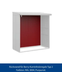 Hörmann Rückwand für Berry-Kaminholzregal Typ 2, ca. B188/H177,7 cm