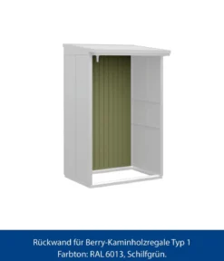 Hörmann Rückwand für Berry-Kaminholzregal Typ 1, ca. B117,3/H188 cm