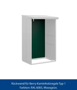 Hörmann Rückwand für Berry-Kaminholzregal Typ 1, ca. B117,3/H188 cm